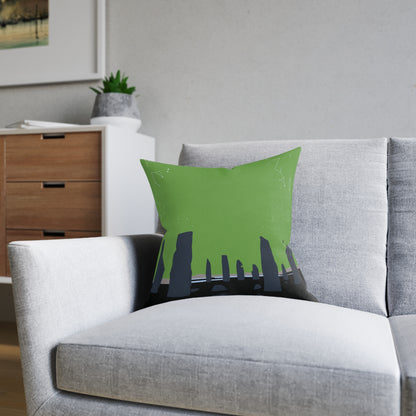 Coussins carrés Scotland Art Silhouette : différentes tailles