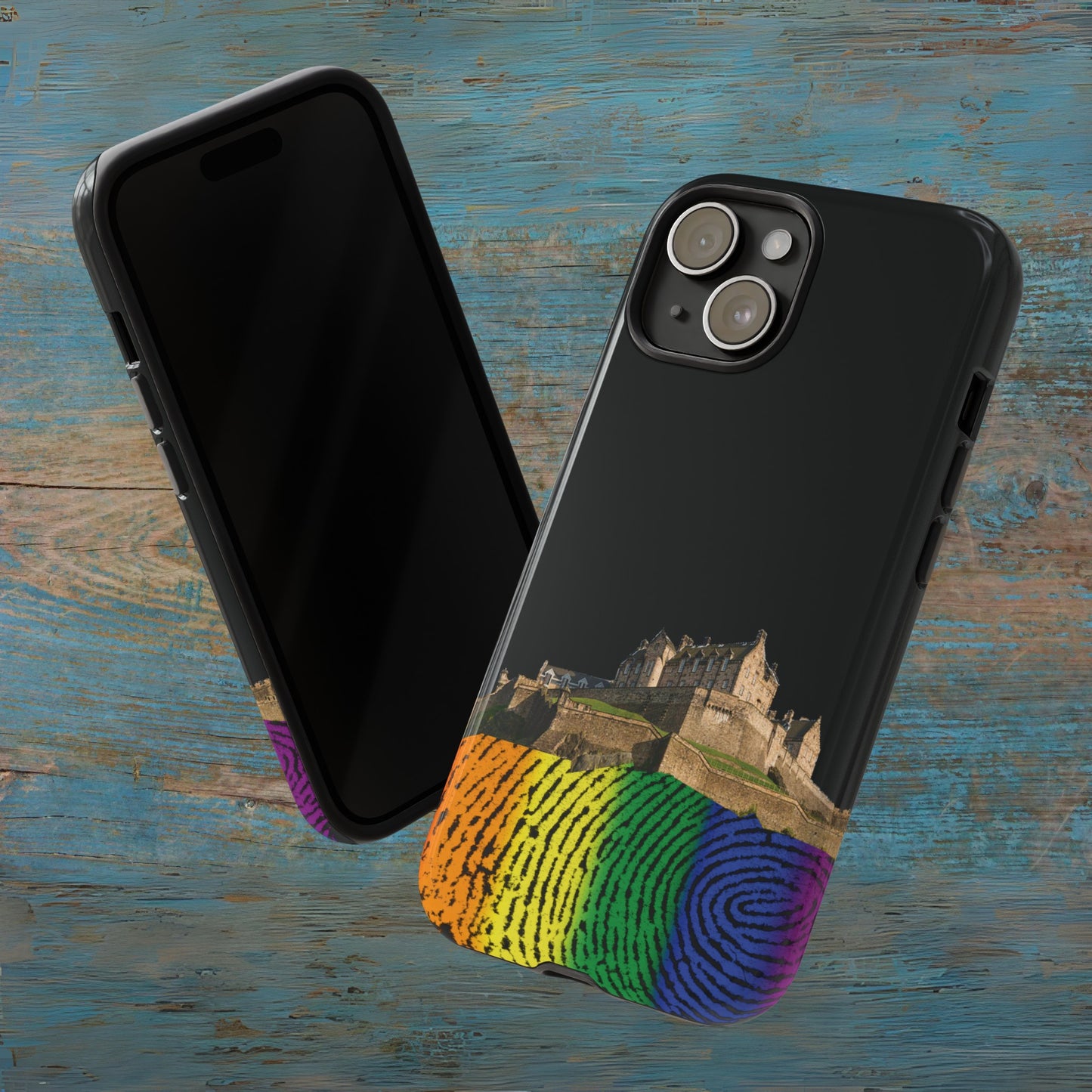 Edinburgh Castle Pride Rockface Phone Case - Fingerprint, Various