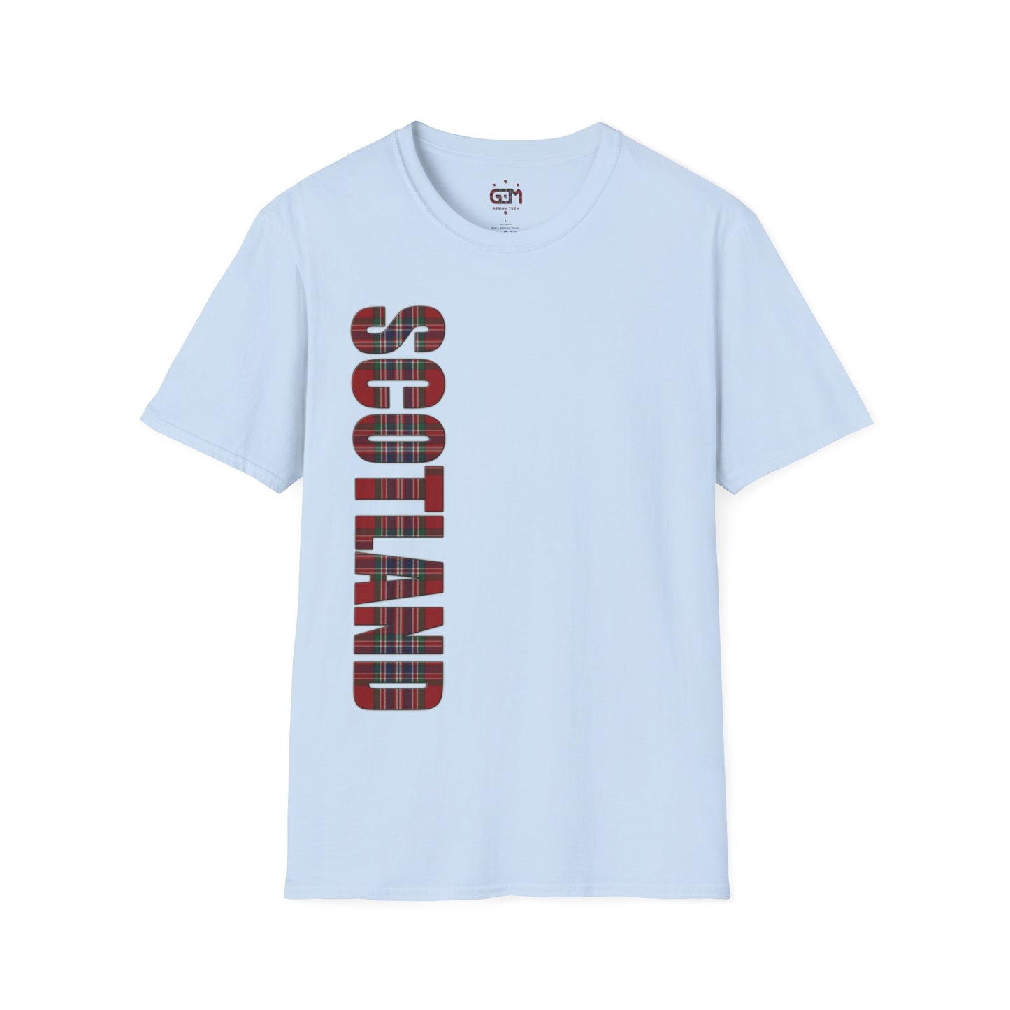 Scotland Lettering Tartan Softstyle Unisex T-Shirt, MacFarlane Tartan Tee