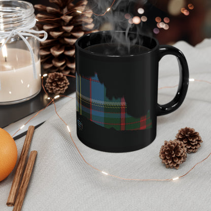 Tartan Edinburgh Castle - Anderson Old Mug, Black