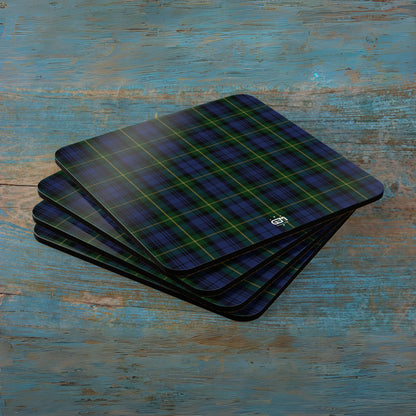 Scottish Tartan Cork Coaster Set (G-L)