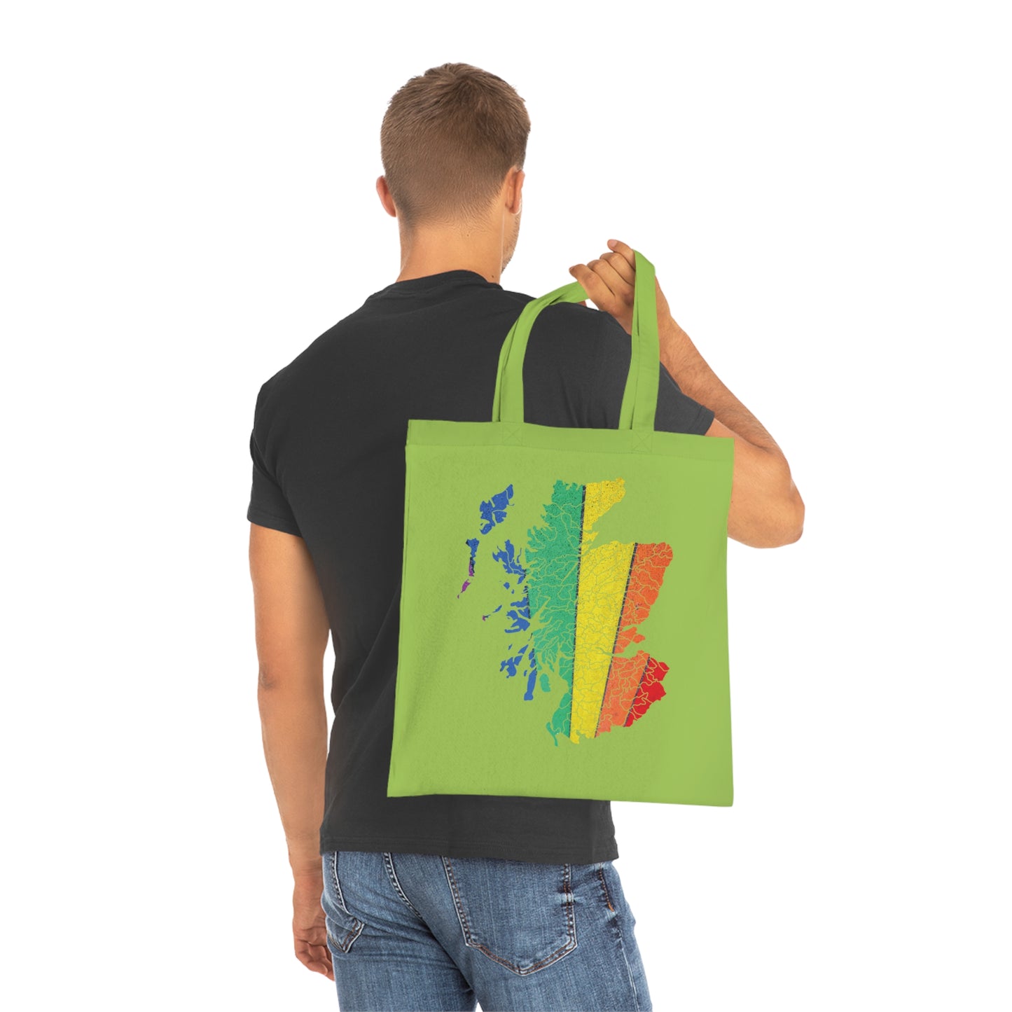 Scotland Pride Road Clan Map Cotton Tote Bag