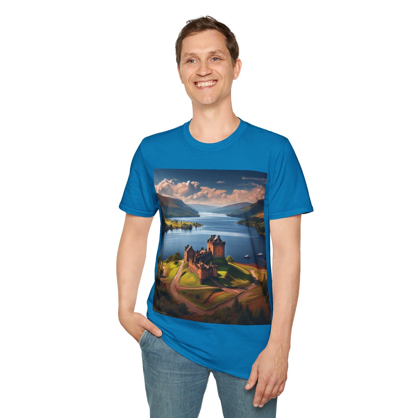 Urquhart Castle - Loch Ness Softstyle T-Shirt, Unisex Tee, Scottish Landmarks, Various Colours