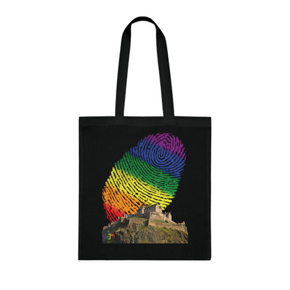 Edinburgh Castle Pride Fingerprint Sky Cotton Tote Bag