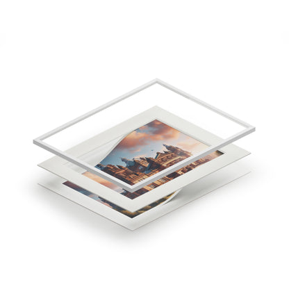 Glasgow's Kelvingrove Fine Art Print, Scotland Art, Paper Frame, Various Sizes, Horizontal