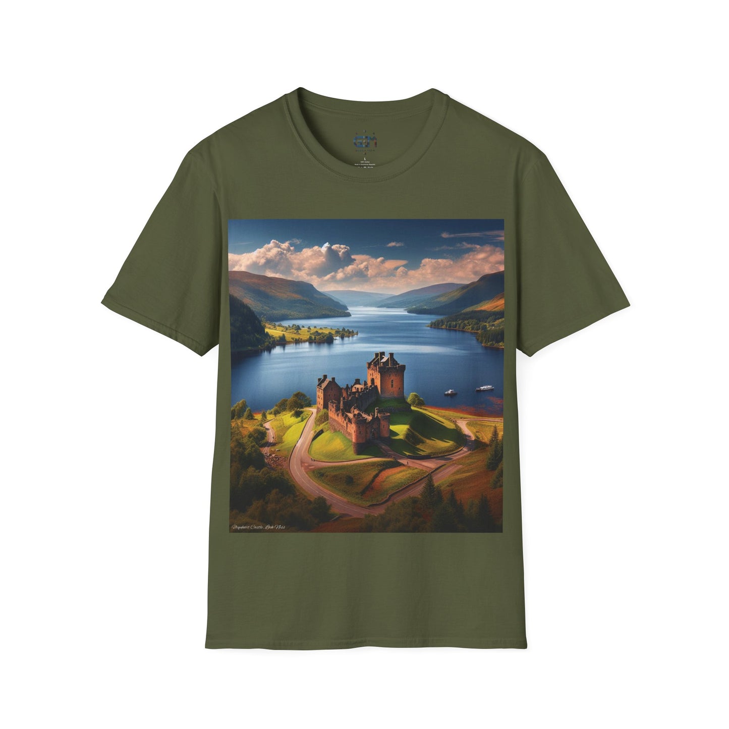 Urquhart Castle - Loch Ness Softstyle T-Shirt, Unisex Tee, Scottish Landmarks, Various Colours