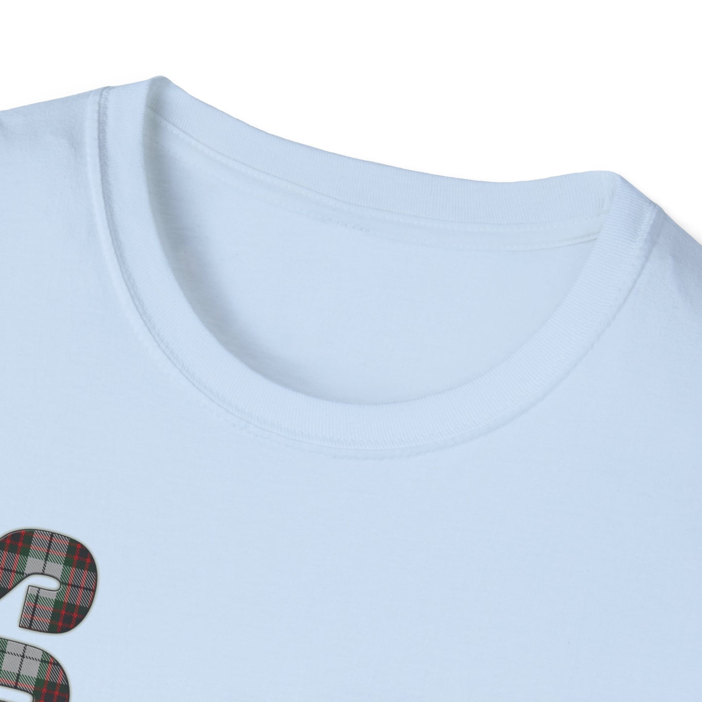 Tartan Scotland Lettering Softstyle Unisex T-Shirt, Fraser Tartan Tee