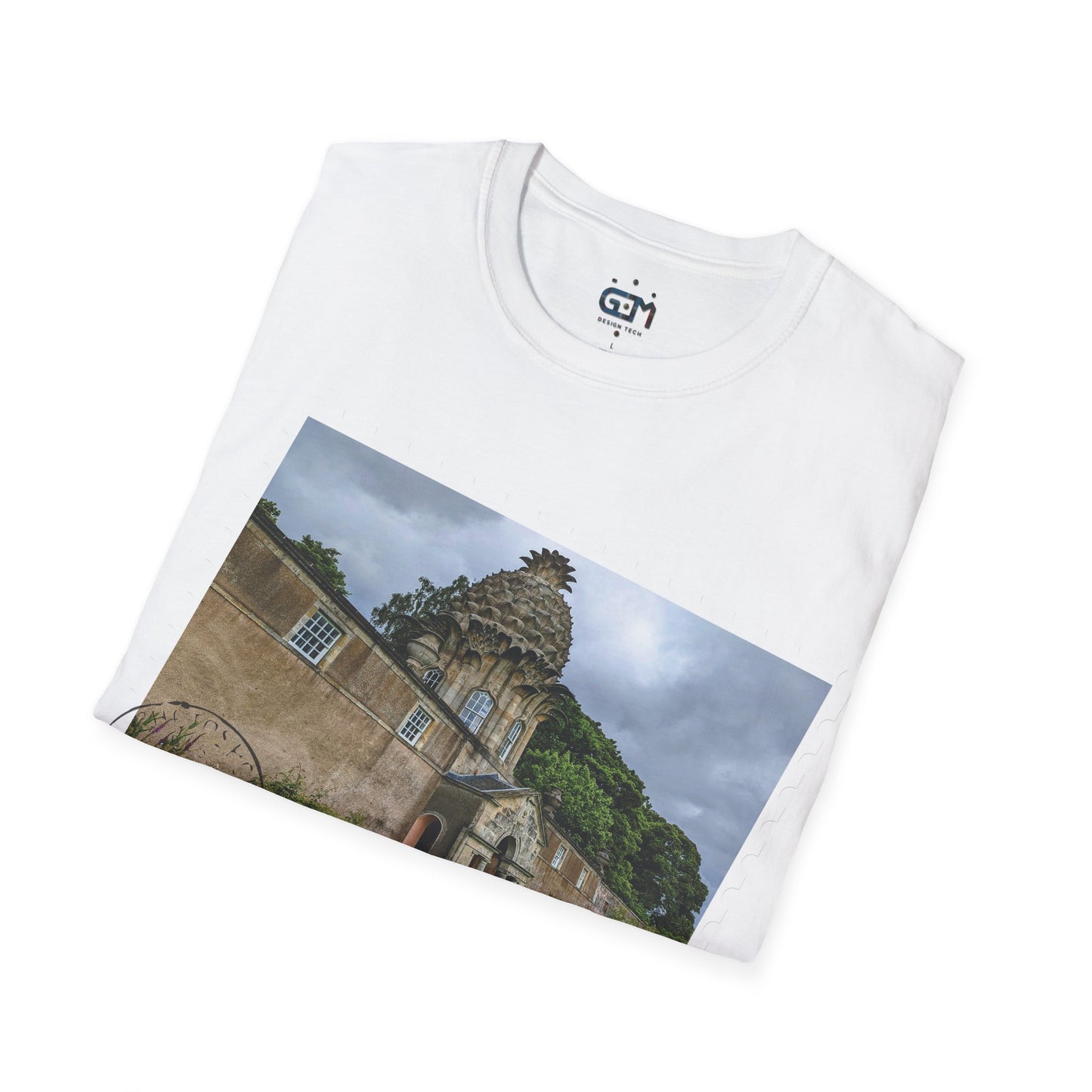 Postcard Dunmore Pineapple Photo Softstyle T-Shirt, Unisex Tee, Scotland Shirt, Various Colours