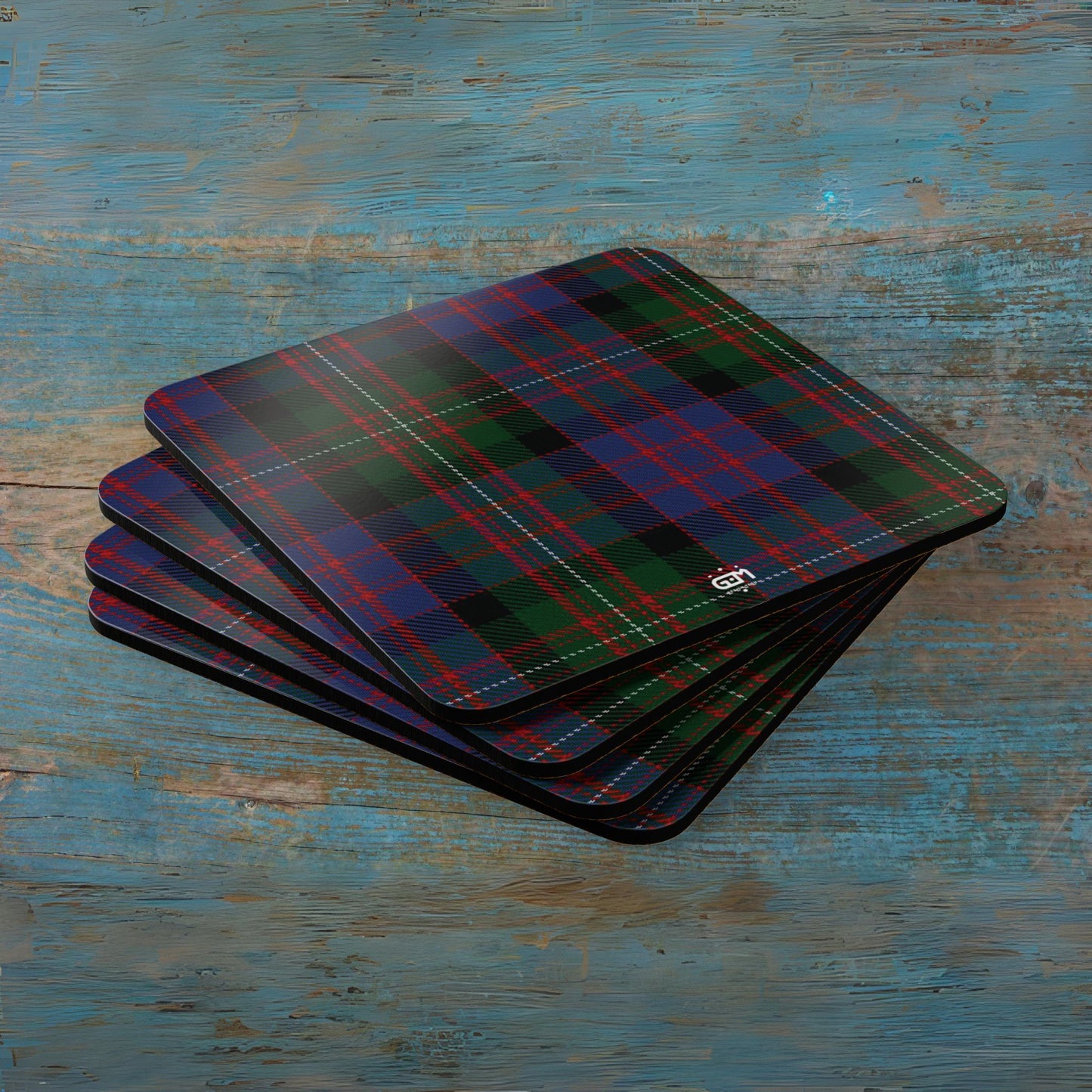 Scottish Tartan Cork Coaster Set (M/Mc/Mac)