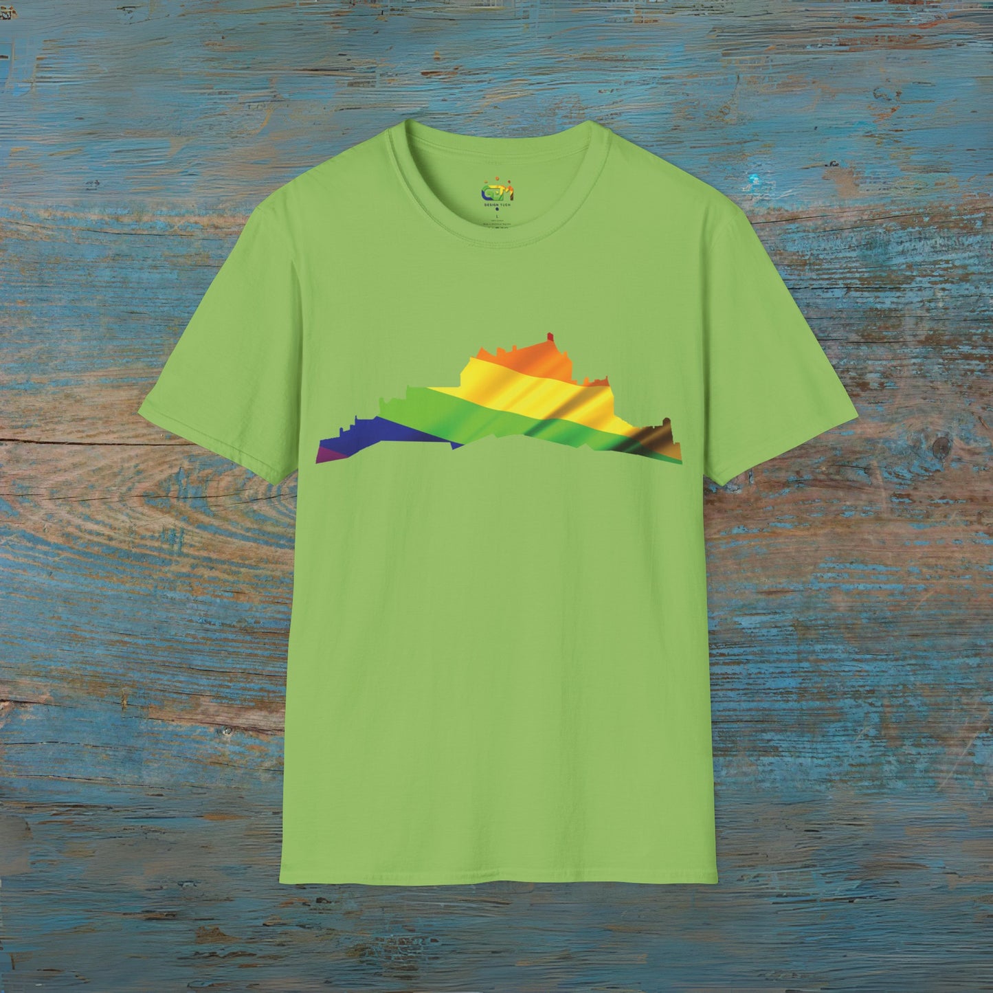 Edinburgh Castle Pride Flag Art Unisex T-Shirt