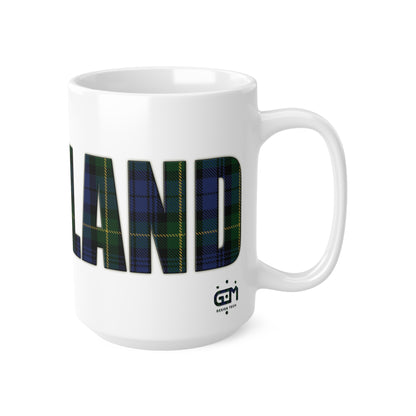 Scotland Tartan Mug - Gordon, Coffee Cup, Tea Cup, Scotland, White