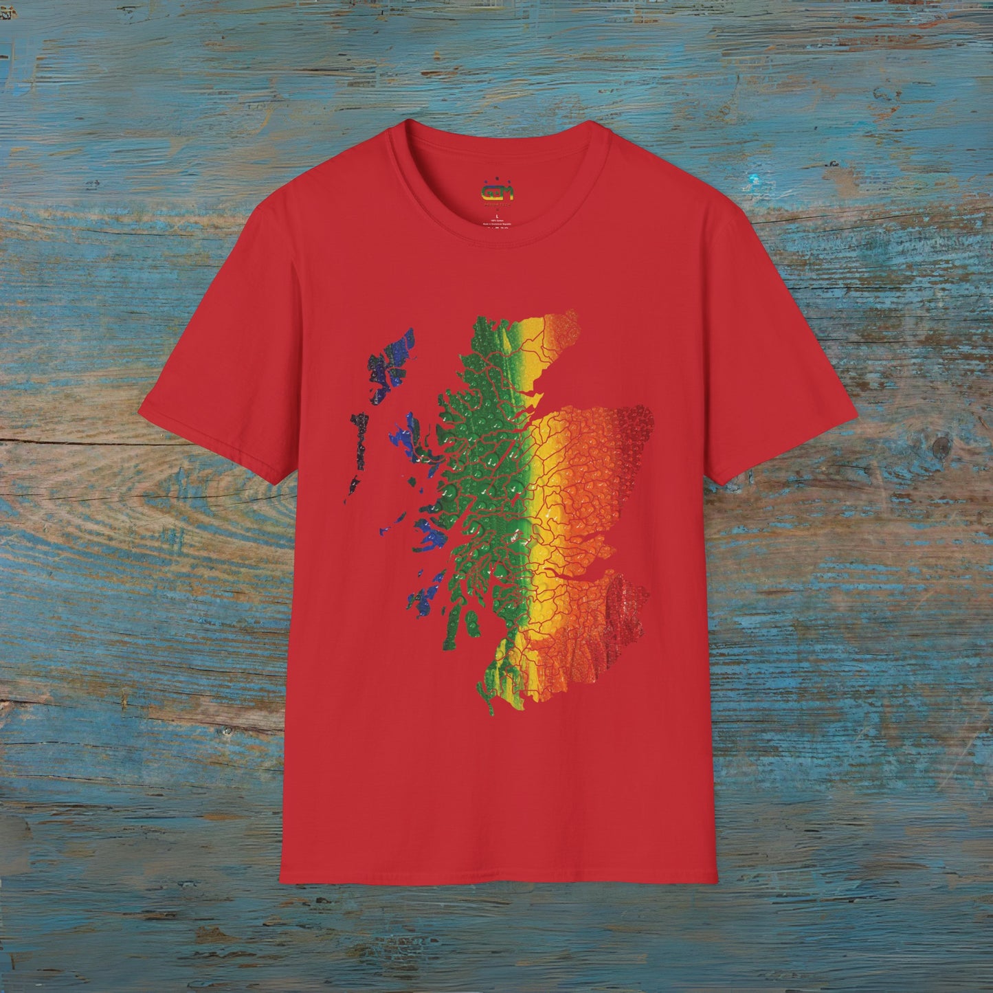 Pride Rain Clan Regions Scotland Map Unisex T-Shirt, Various Colours