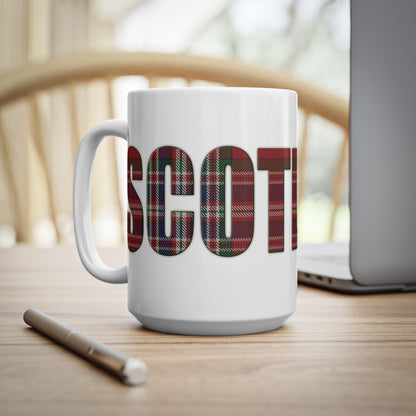 Scotland Tartan Mug - MacFarlane, Coffee Cup, Tea Cup, Scotland, White