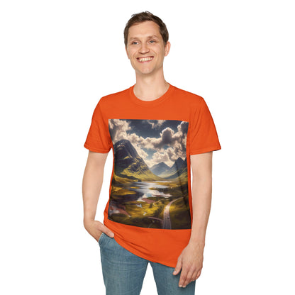 Glen Coe - Highlands Softstyle T-Shirt, Unisex Tee, Scottish Landmarks, Various Colours