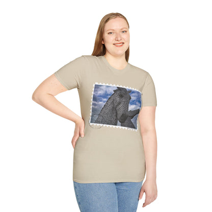 Postcard Kelpies Photo Softstyle T-Shirt, Unisex Tee, Scotland Shirt, Various Colours