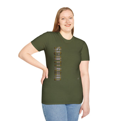 Tartan Scotland Lettrage Softstyle T-shirt unisexe, Buchanan Tartan Tee 