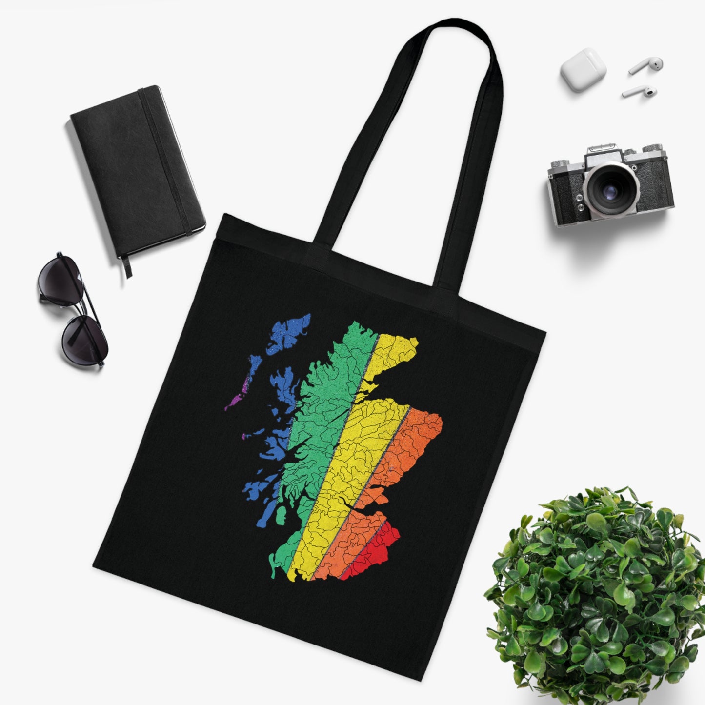 Scotland Pride Road Clan Map Cotton Tote Bag