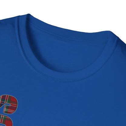 Tartan Scotland Lettering Softstyle Unisex T-Shirt, MacFarlane Tartan Tee