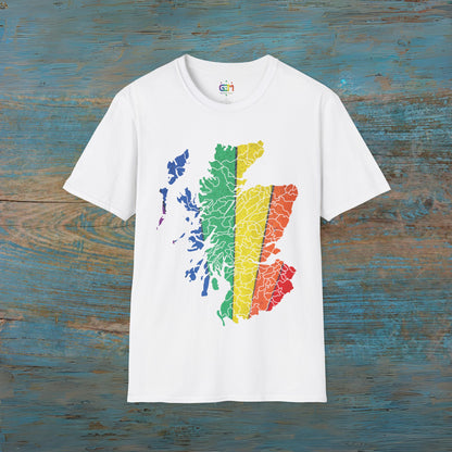 Scotland has PRiDE Road Clan Regions Map Unisex T-Shirt, Various Colours