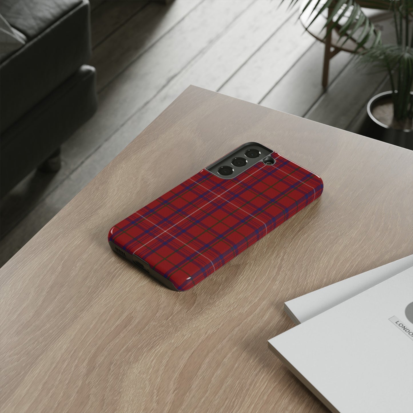 Scottish Tartan Phone Case - Rose, Various