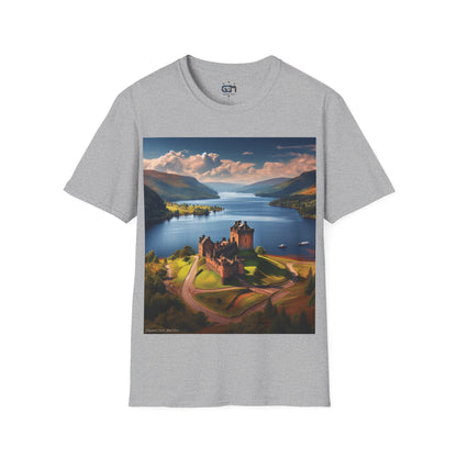 Urquhart Castle - Loch Ness Softstyle T-Shirt, Unisex Tee, Scottish Landmarks, Various Colours