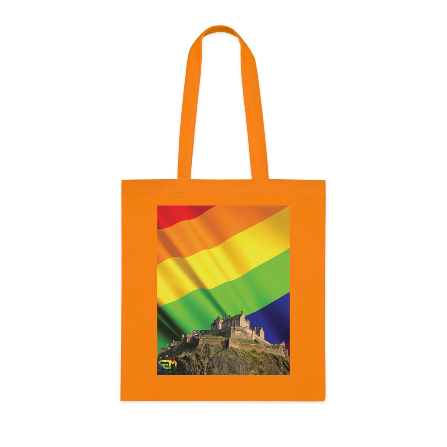 Edinburgh Castle Pride Flag Sky Cotton Tote Bag