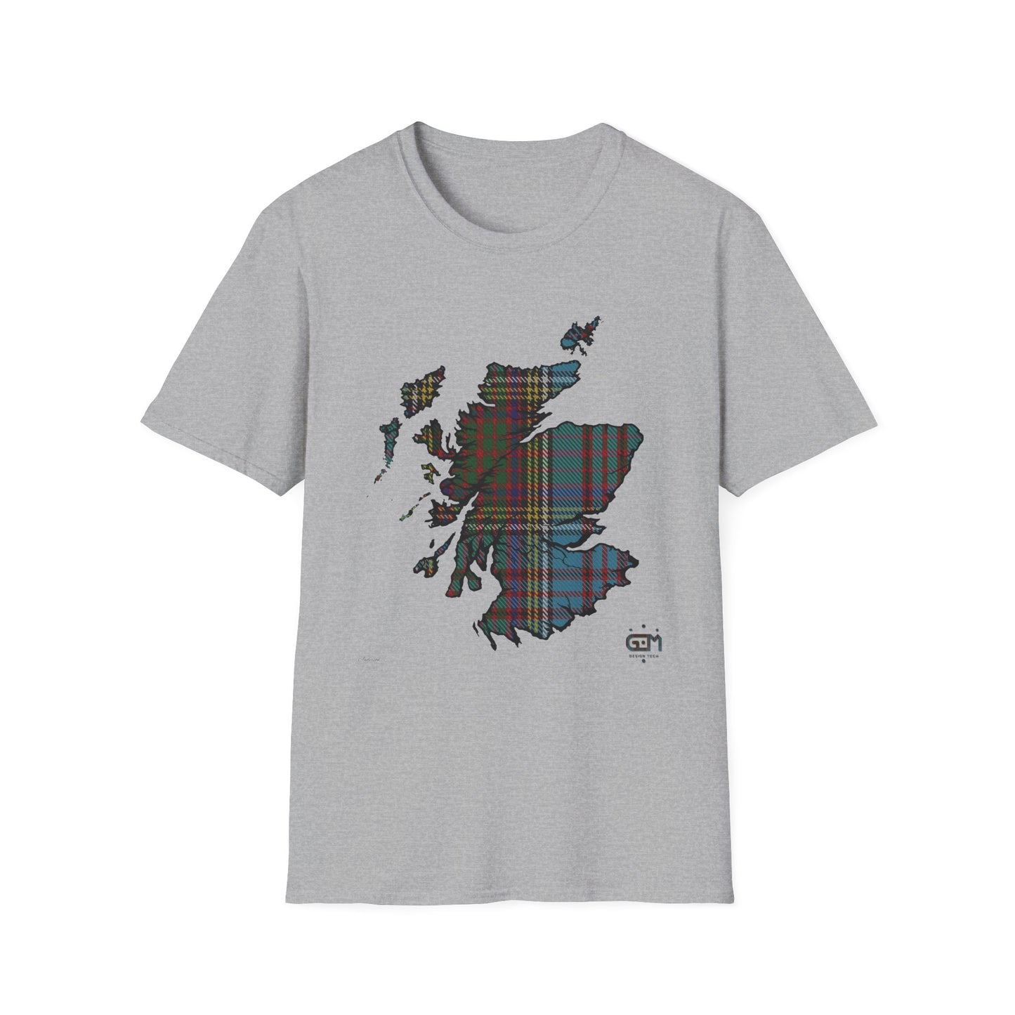 Tartan Ecosse Carte Softstyle T-Shirt Unisexe - Anderson Tartan Tee 