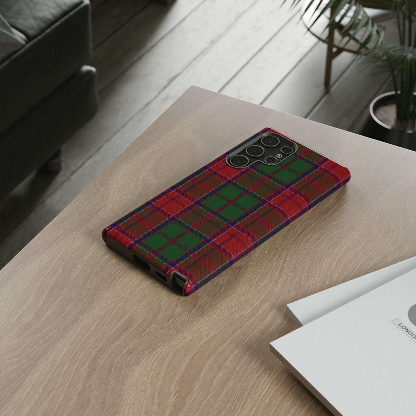 Étui de téléphone à motif tartan écossais - Grant, Divers