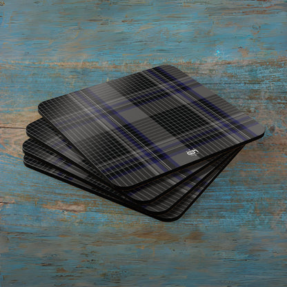 Scottish Tartan Cork Coaster Set (G-L)