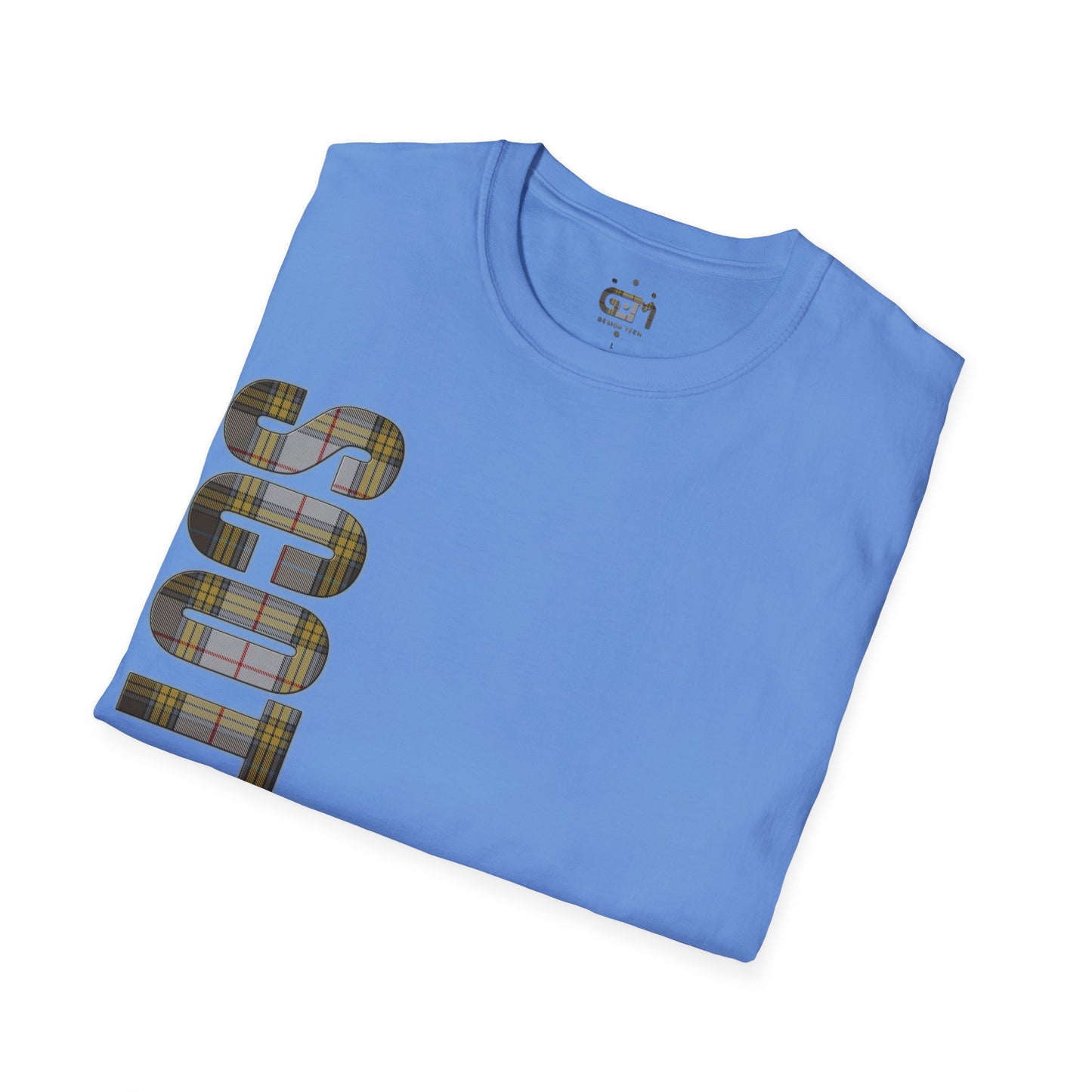 Scotland Lettering Buchanan Tartan Softstyle T-Shirt, Unisex Tee, Various Colours