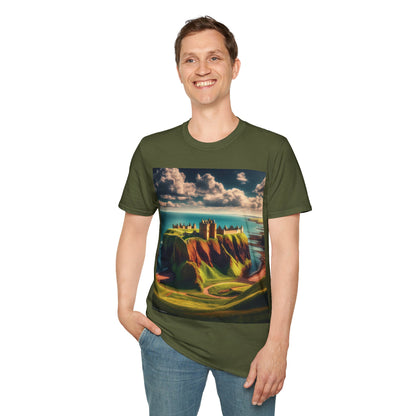 Dunnottar Castle - Stonehaven Softstyle T-Shirt, Unisex Tee, Scottish Landmarks, Various Colours