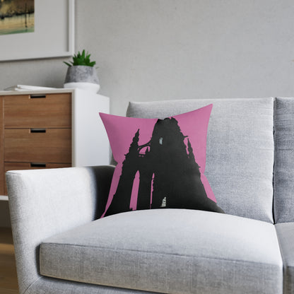 Coussins carrés Scotland Art Silhouette : différentes tailles
