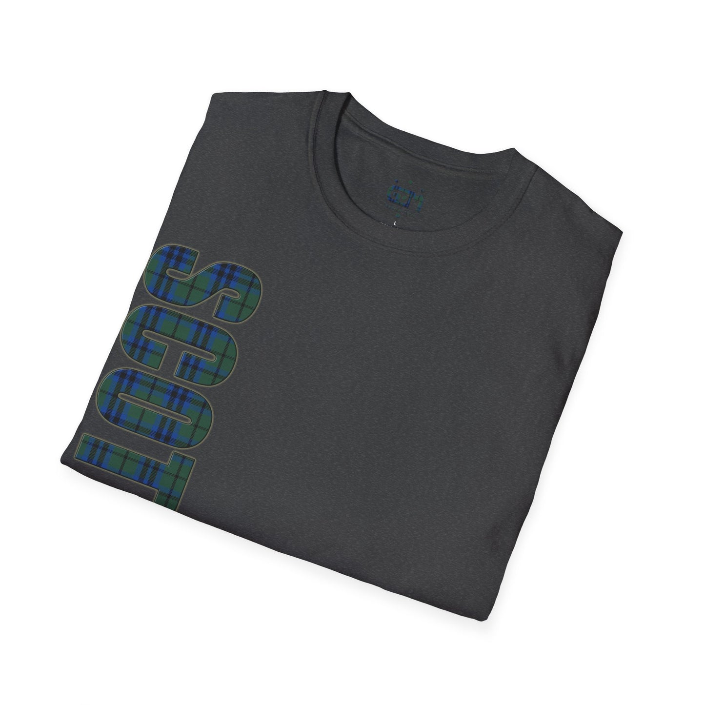 Scotland Lettering Keith Tartan Softstyle T-Shirt, Unisex Tee, Various Colours