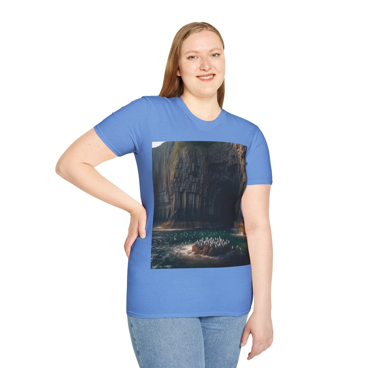 Fingal's Cave - Staffa Softstyle T-Shirt, Unisex Tee, Scottish Landmarks, Various Colours