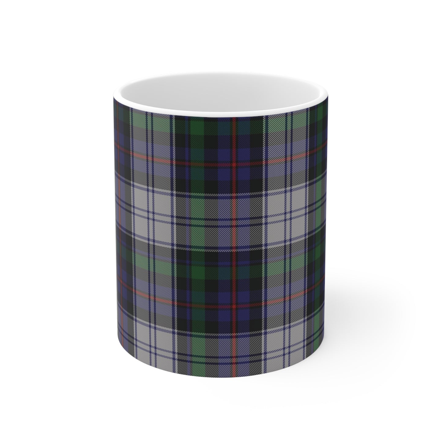 Scottish Tartan Mug 11oz, Argyle Dress Tartan