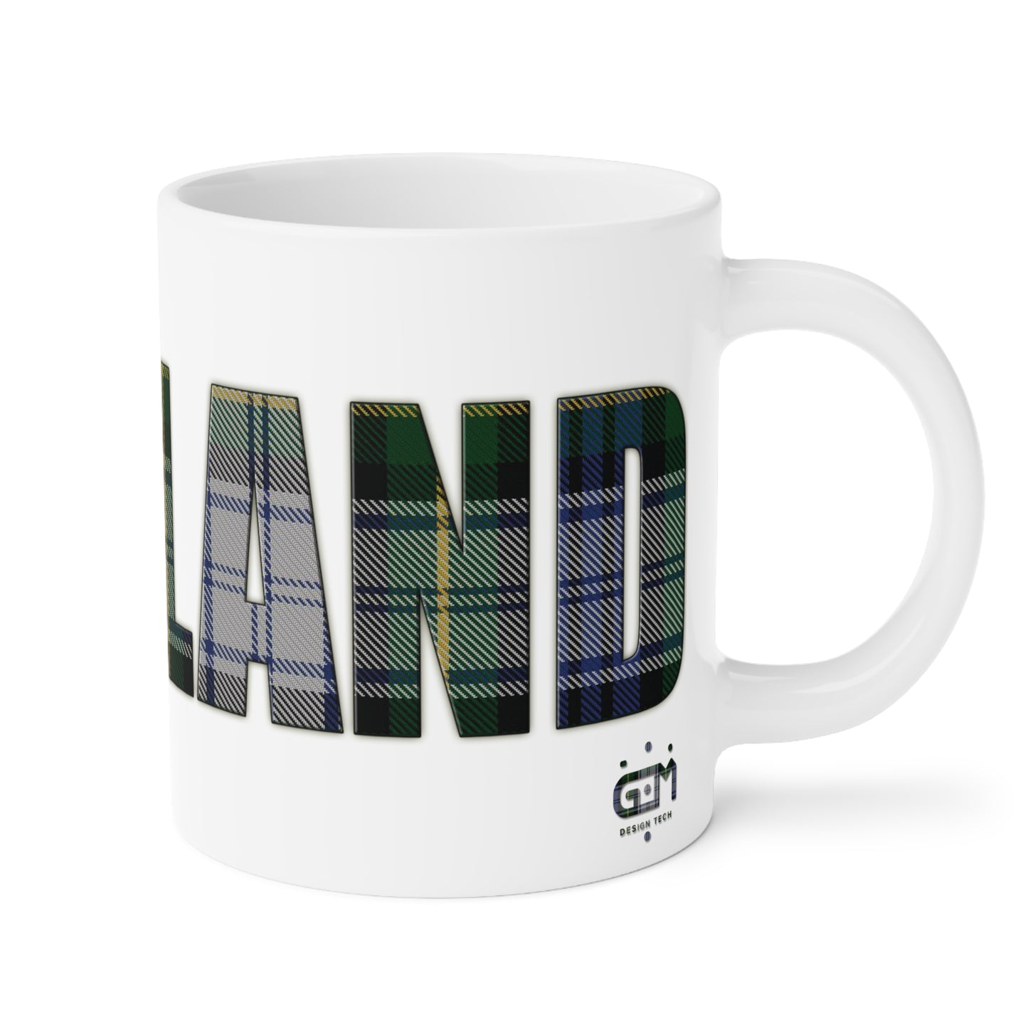 Scotland Tartan Mug - Gordon Dress Tartan, Various Sizes