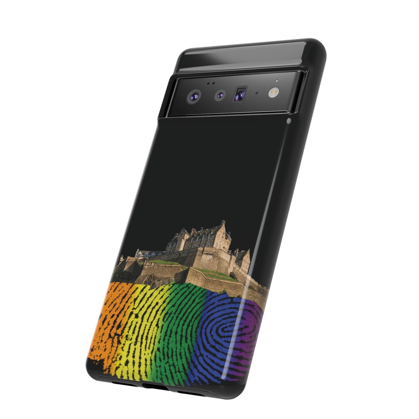 Edinburgh Castle Pride Rockface Phone Case - Fingerprint, Various