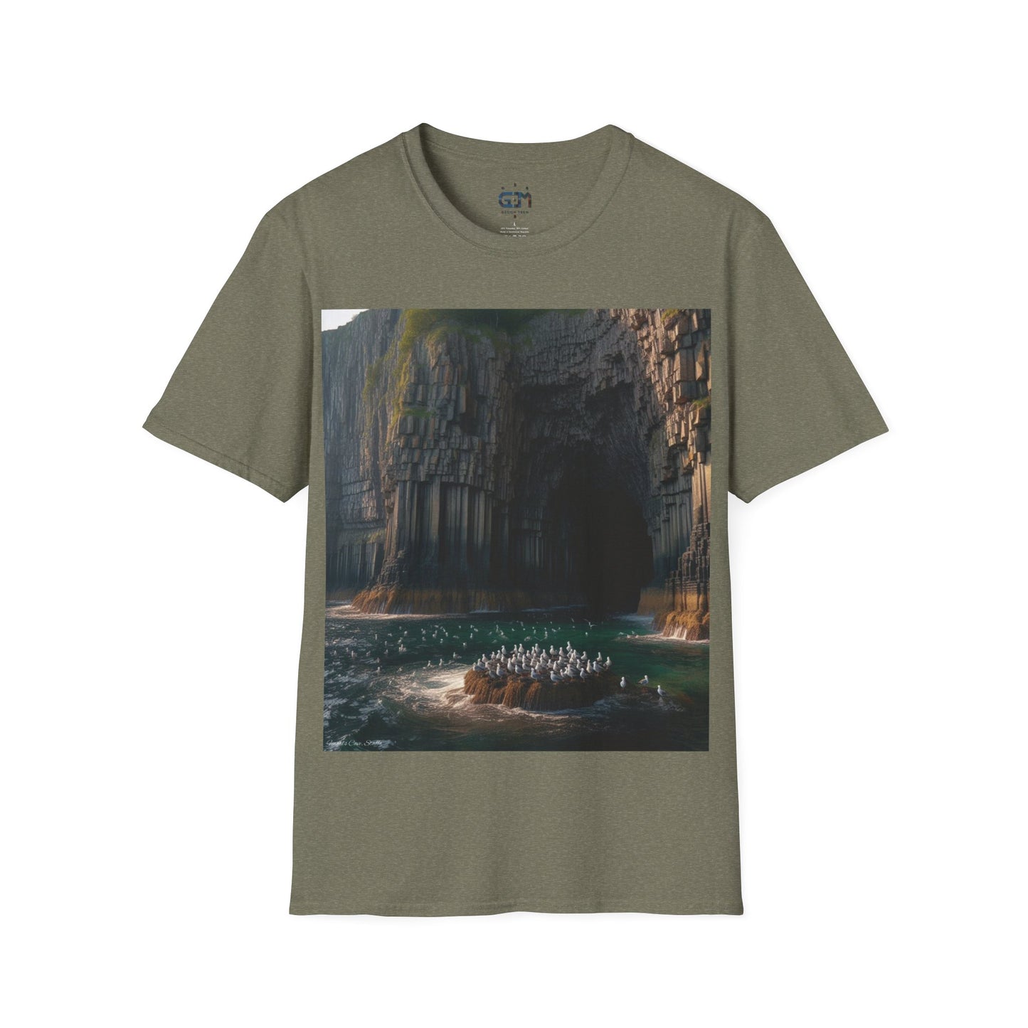 Fingal's Cave - Staffa Softstyle T-Shirt, Unisex Tee, Scottish Landmarks, Various Colours