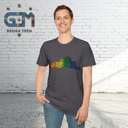 Edinburgh Castle Pride Fingerprint Art Unisex T-Shirt