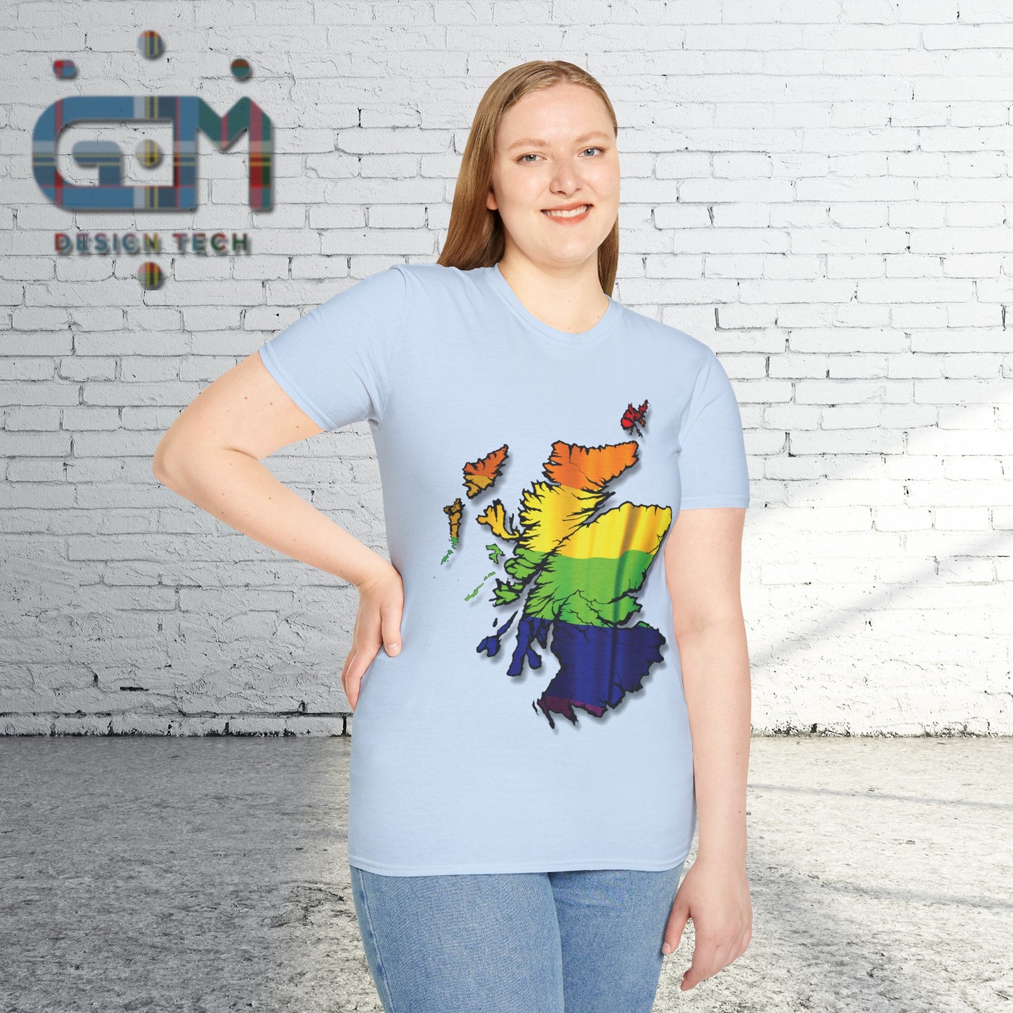 Scotland Is Proud Flag Map Unisex T-Shirt, Various Colours