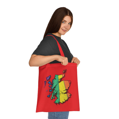 Scotland Pride Road Map Cotton Tote Bag