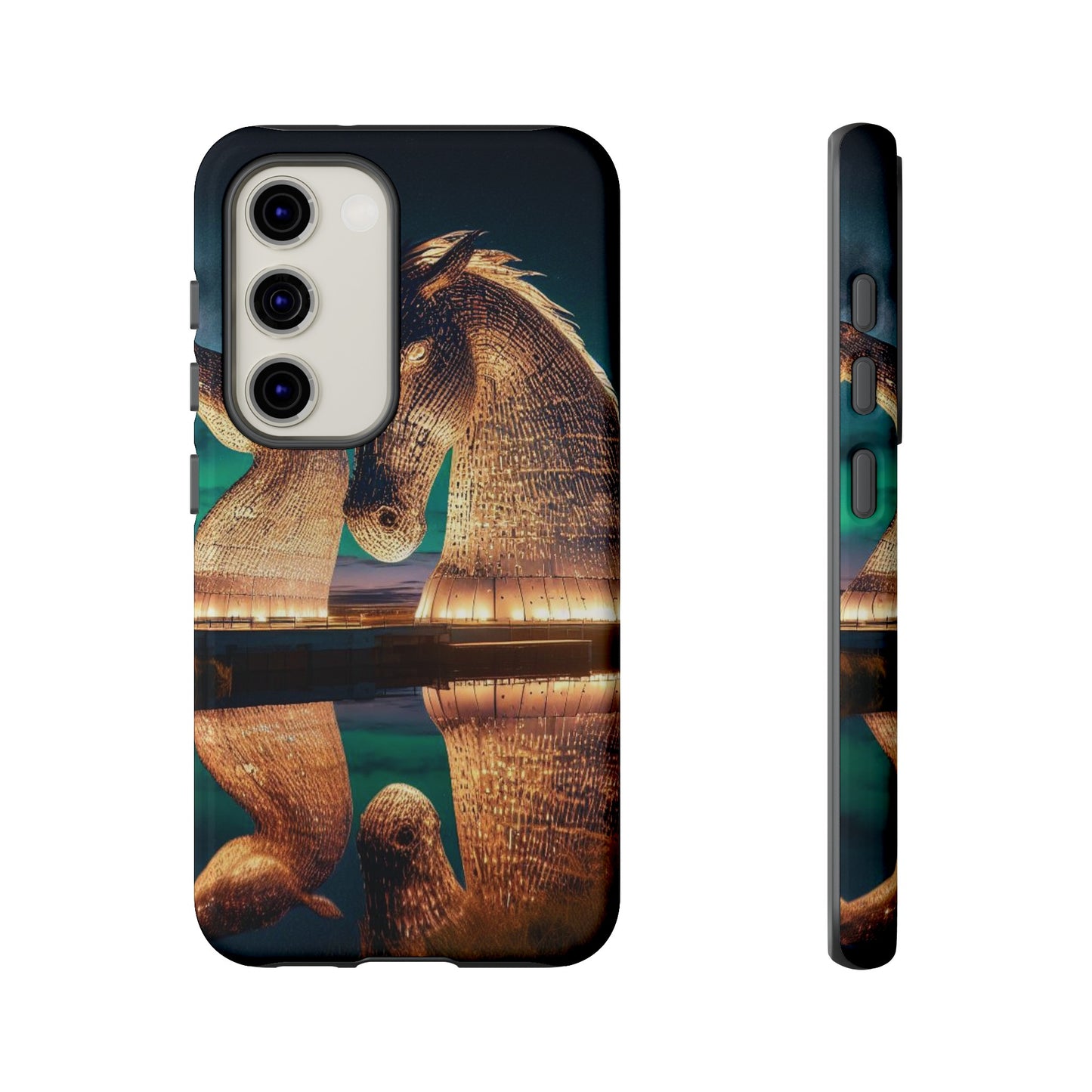 Kelpies Northern Lights Art Phone Case, Scotland, Various