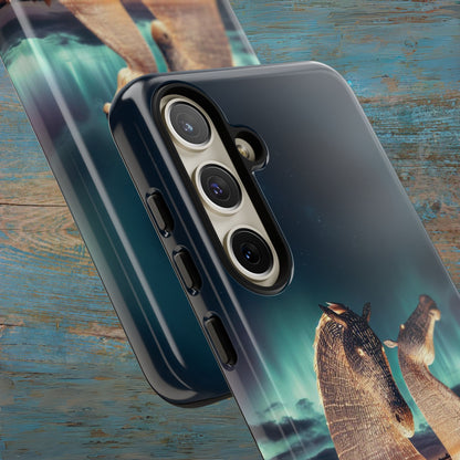 Kelpies Northern Lights Art Variant Phone Case, Scotland, Samsung