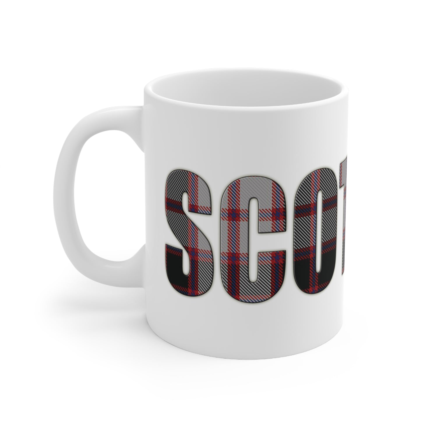 Scotland Tartan Mug - MacPherson, Coffee Cup, Tea Cup, Scotland, White