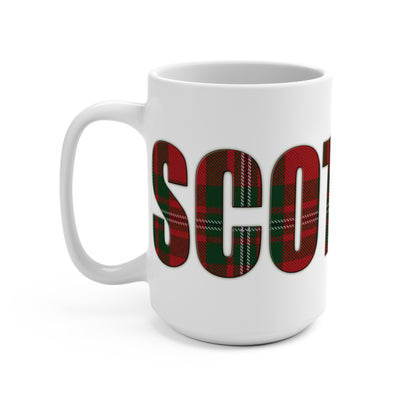 Scotland Lettering Tartan Mug 15oz, MacGregor Tartan