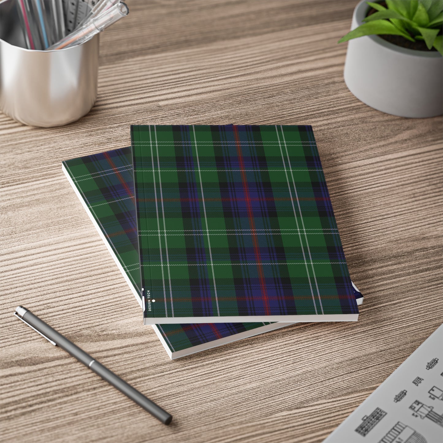 Scottish Tartan Softcover A5 Notebook - Sutherland