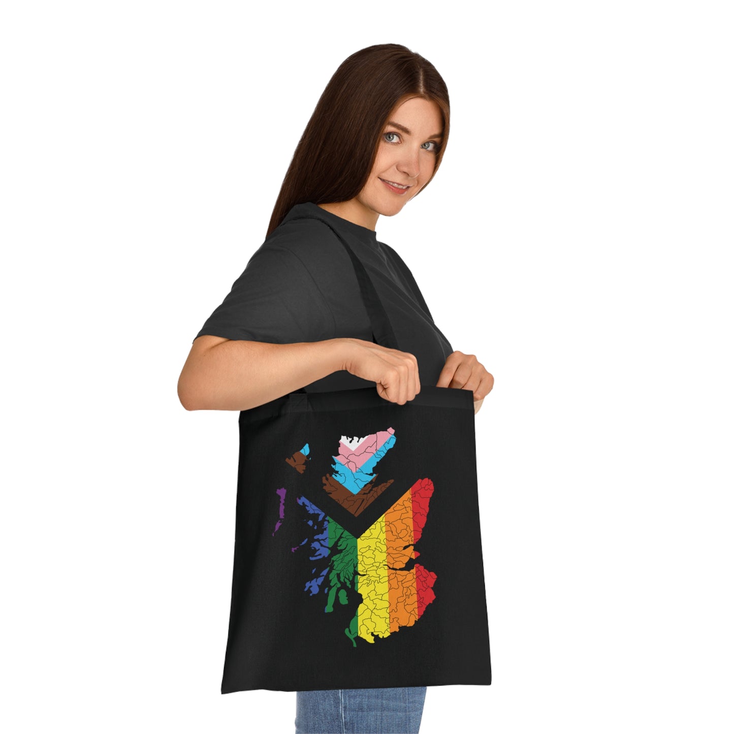 Scotland Pride Progress Clan Map Cotton Tote Bag