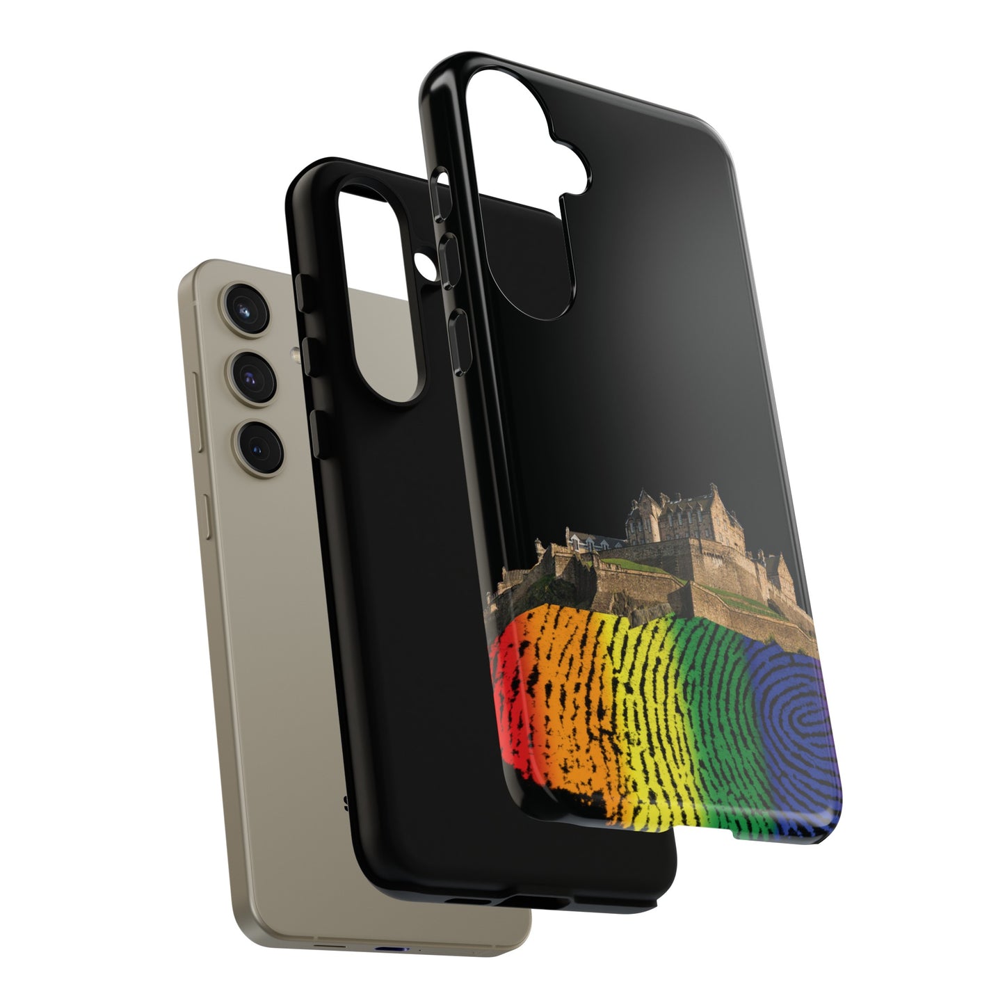 Edinburgh Castle Pride Rockface Phone Case - Fingerprint, Various