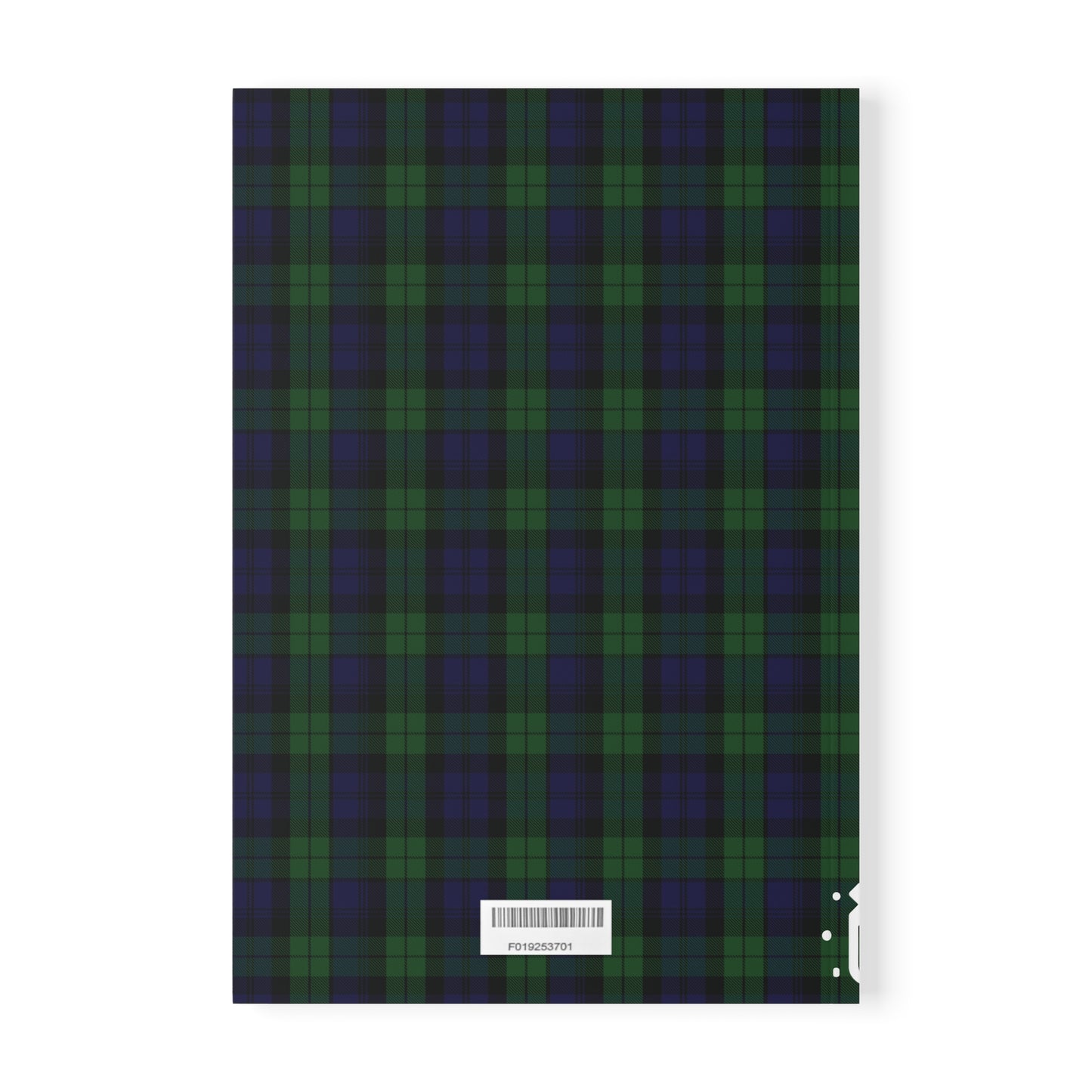 Scottish Tartan Softcover A5 Notebook - Black Watch