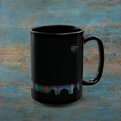 Tartan Eileen Donan Castle - Anderson Old Mug, Black